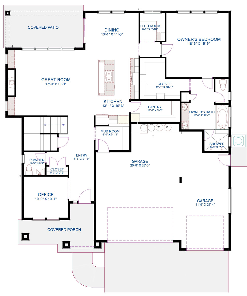 Hollis-main-floor-plan | Biltmore Co. – Meridian Idaho Home Builder