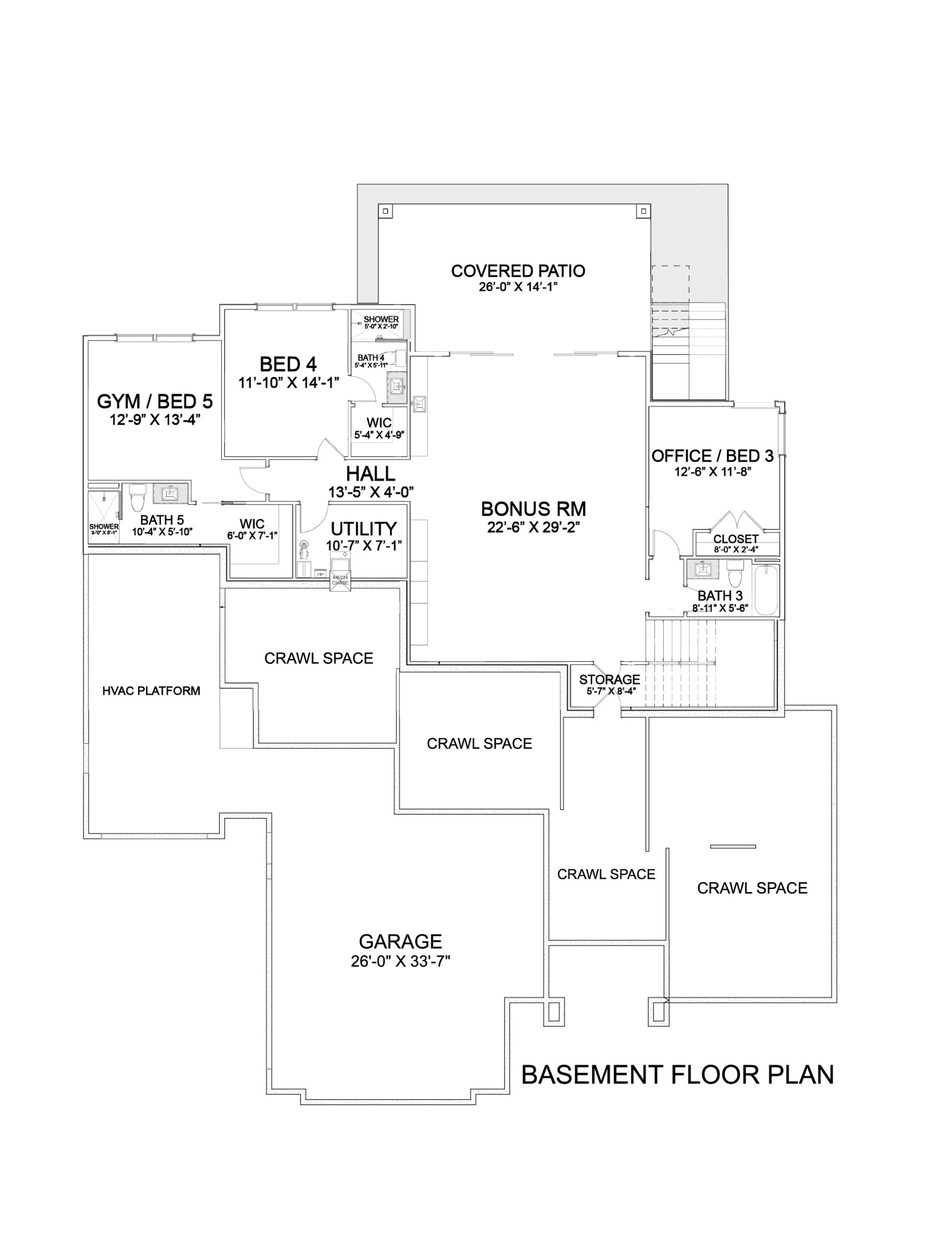 Main Floor of the The Beckham floorplan