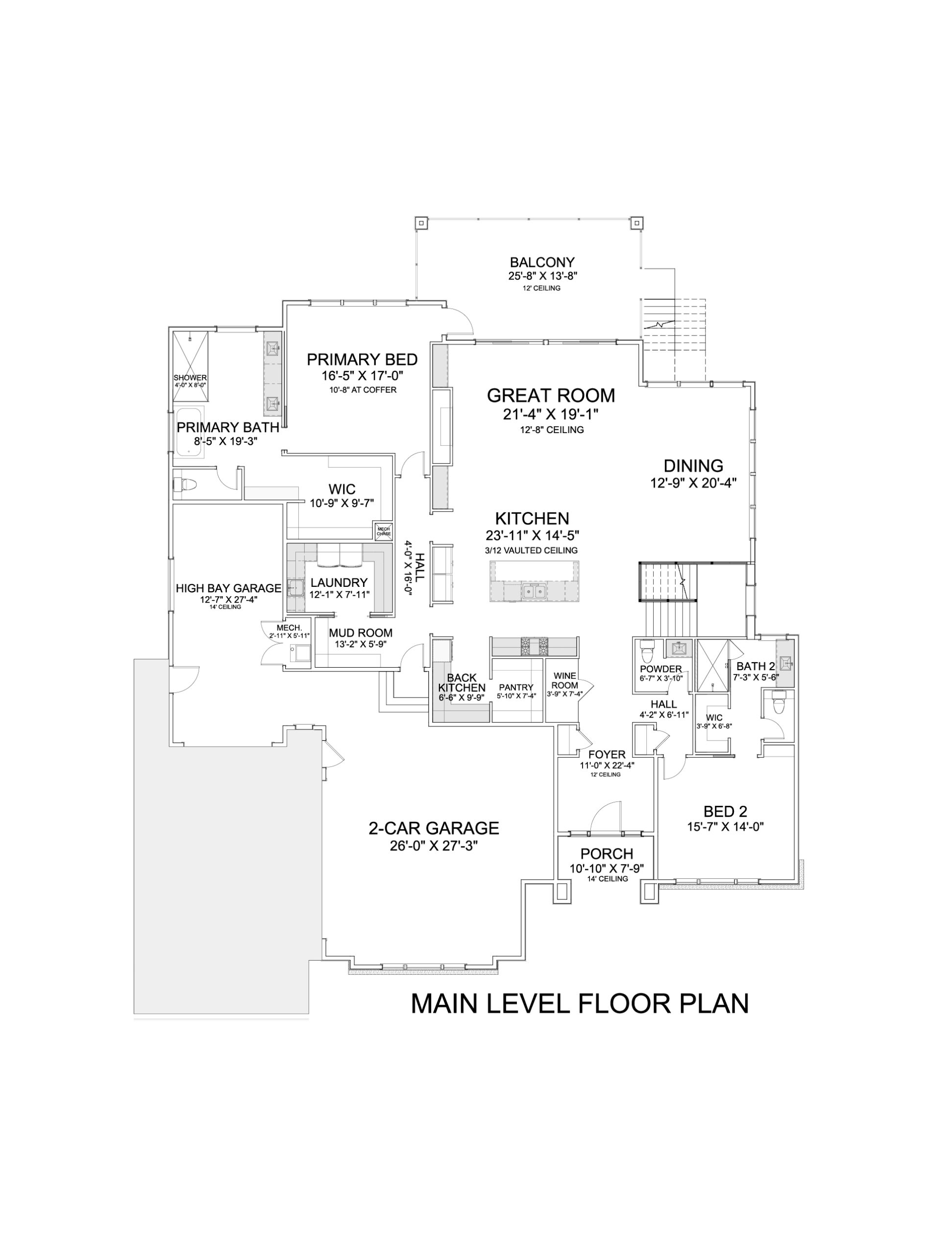 Upper Floor of the The Beckham floorplan